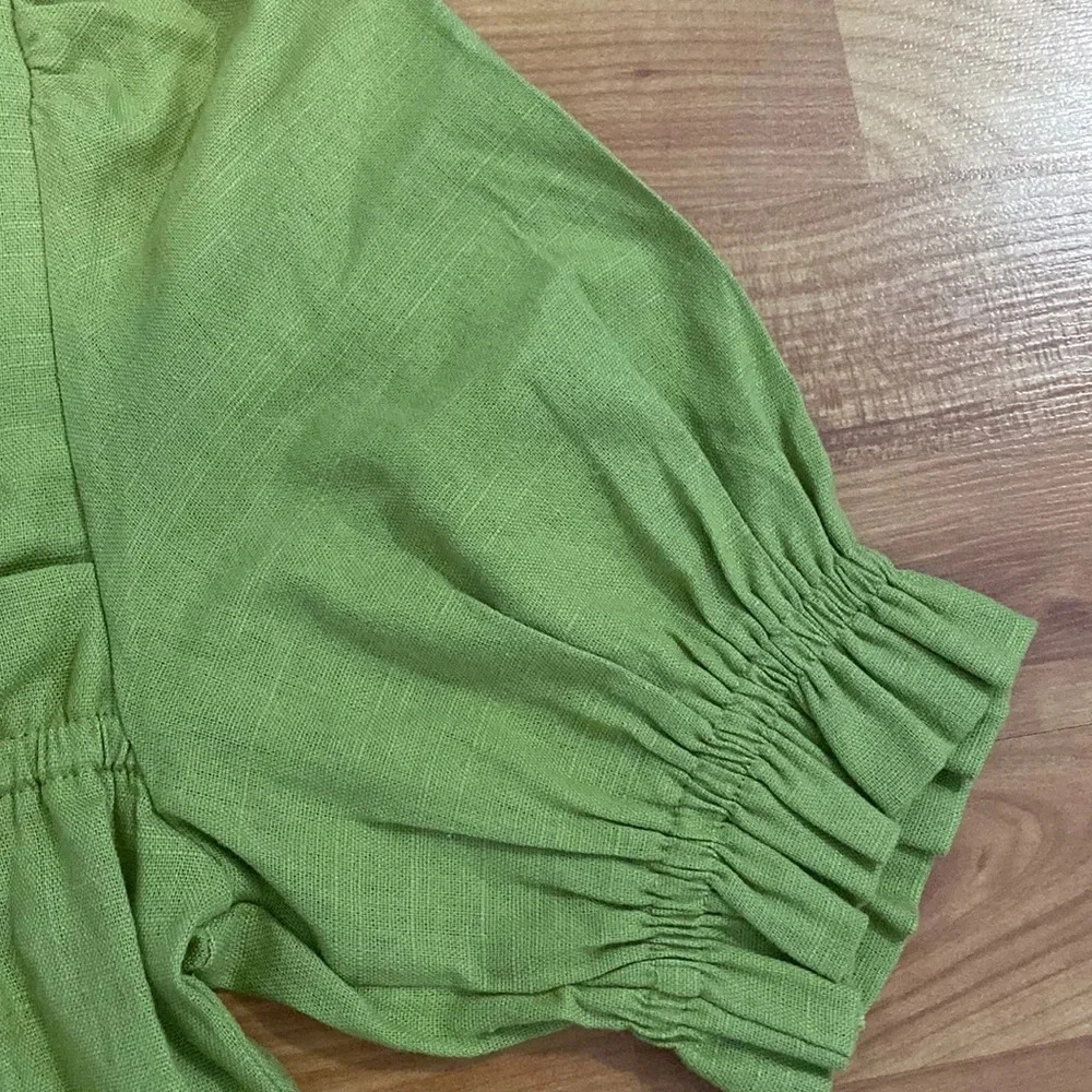 NWT Ellison Dress in Green - Picture 5 of 6